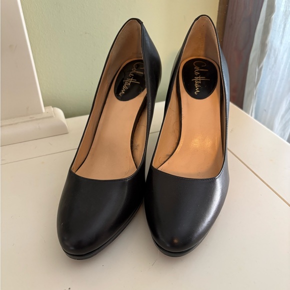 Cole Haan Women's Black Leather Pumps 7.5 - Picture 1 of 9